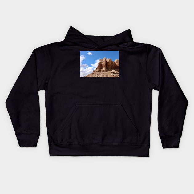 Red Rocks and Sky Kids Hoodie by somekindofguru